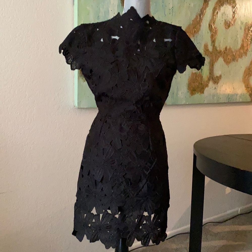 J.O.A Los Angeles Black Lace Dress. Size small